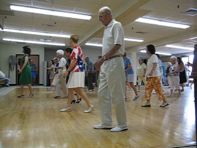 seniors dancing