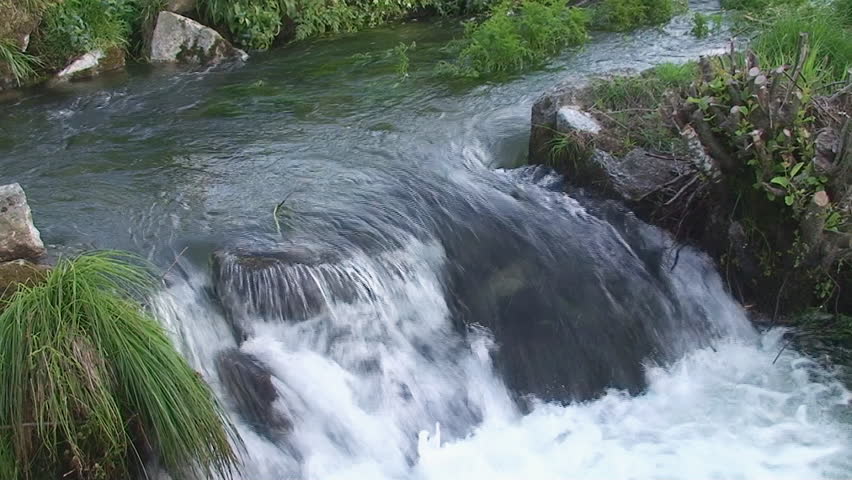 Small Waterfall in river