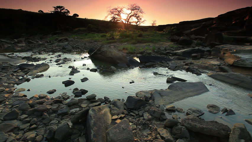 dried river bed