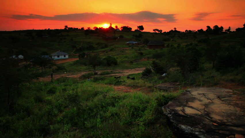 Kids near a village in Kenya two hours north of the African city Mombassa.