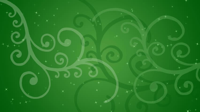 Magic plants growing with sparks background, HD CG animation.