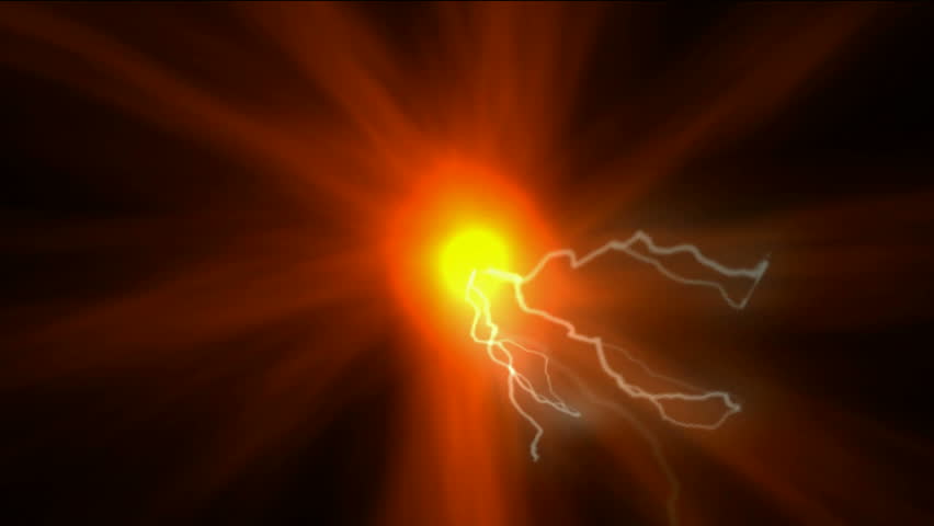 fireball and lightning,solar,Cosmic energy,universe explosion.