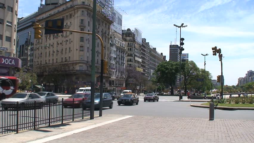 BUENOS AIRES: CIRCA DECEMBER, 2009: Midday traffic in Buenos Aires, Argentina.