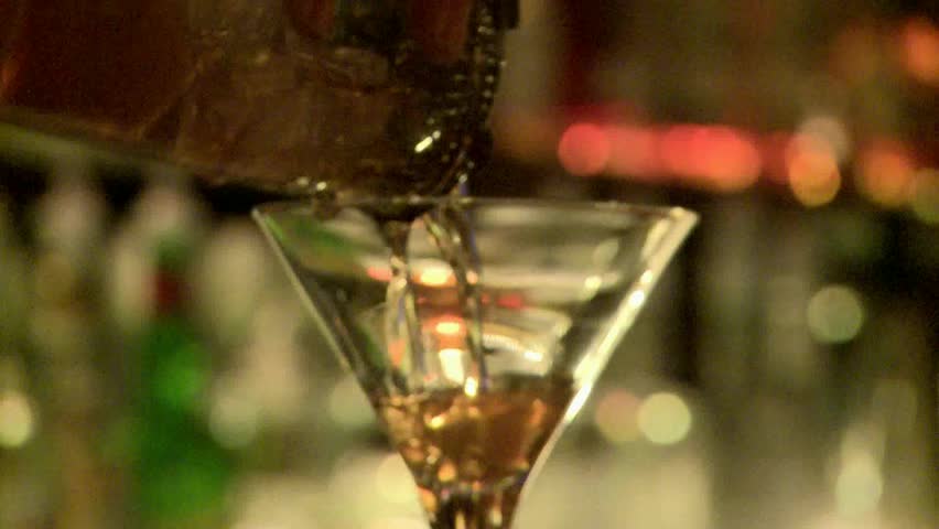 Cocktail being prepared