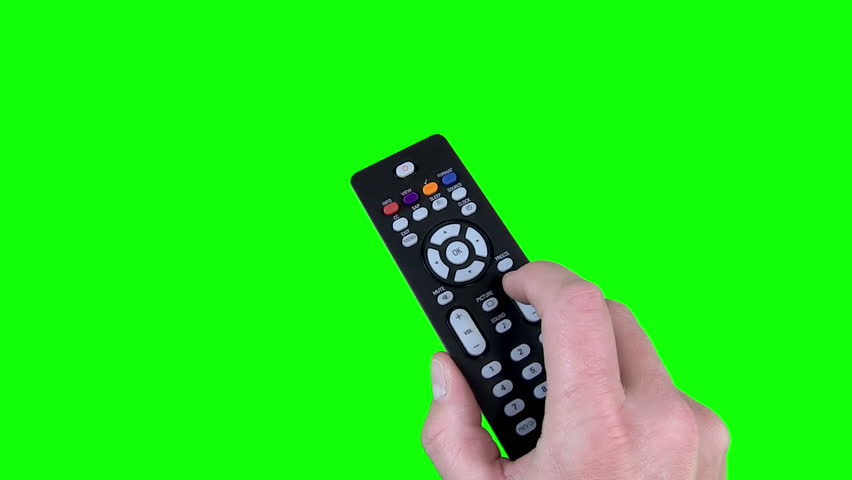 Remote Control on Chroma Key Green Screen
