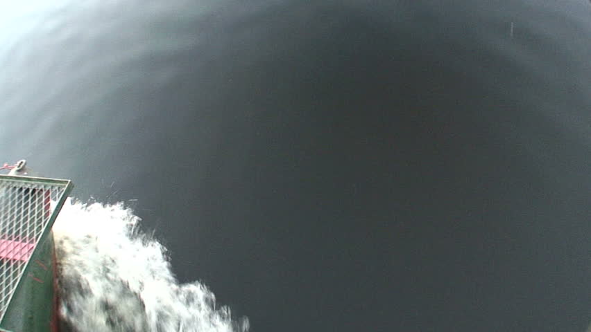 Front of Boat Cutting Through Zambezi River