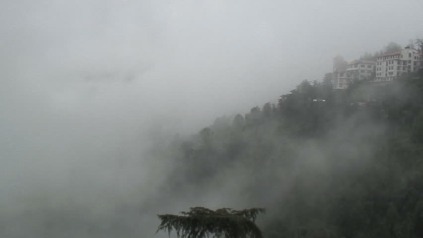 Mist Flowing Over McLeod Ganj, India