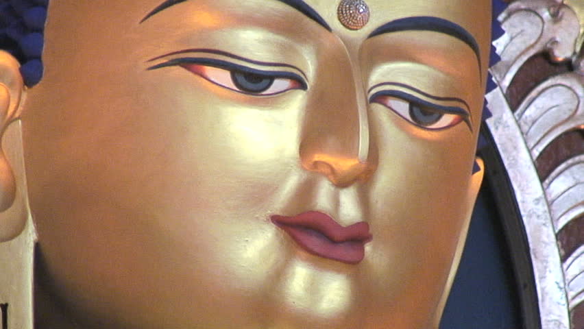 Close-Up: Buddha Face: Tibetan Works in India