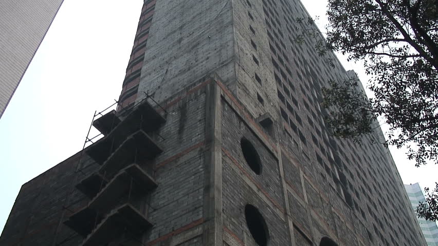 Typical Communist Concrete Building, China