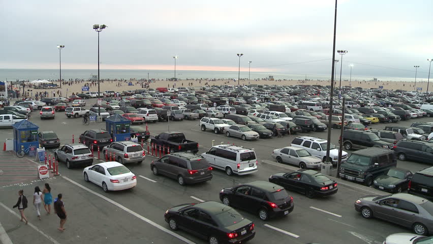 Busy Parking Lot