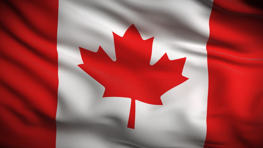 Canadian Flag HD. Looped.
