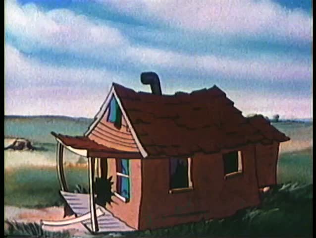 Cannons shooting out of house
