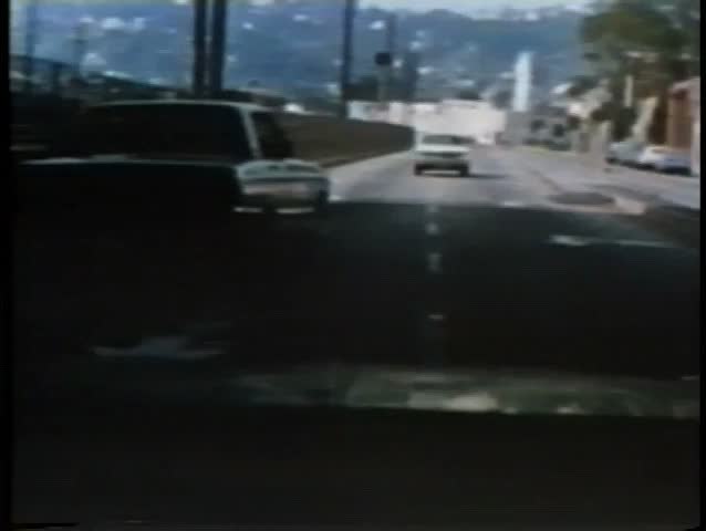 Police car chase on highway