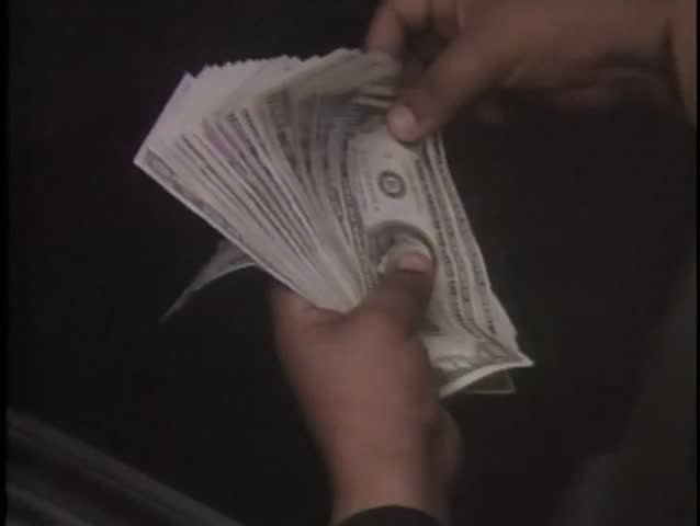 Close-up hands counting money