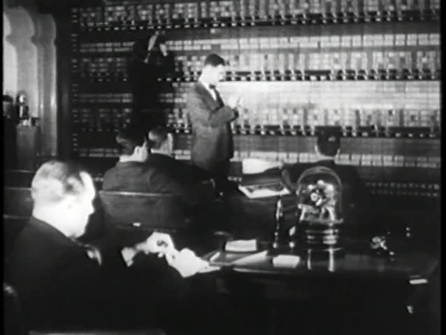 Brokers on the trading floor at the New York Stock Exchange