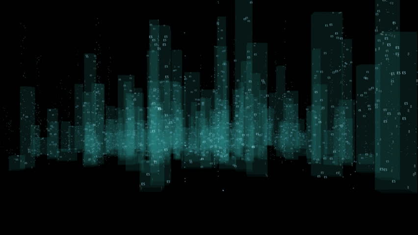 Digital city with alpha channel