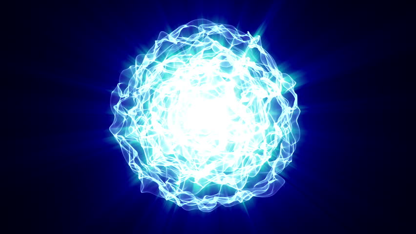 Simulation of nuclear chain reaction and explosion animation