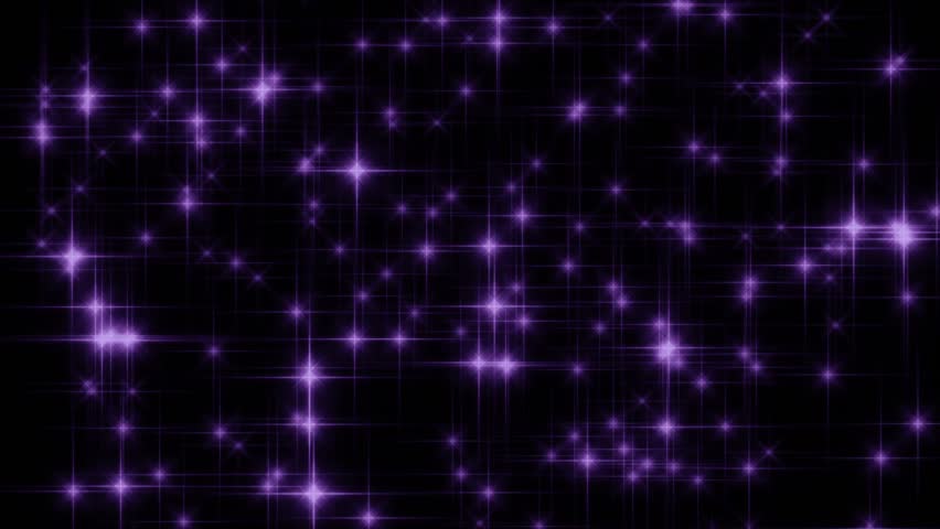 Perfectly seamless (no fade) abstract loop with sparkling glow violet glints in a rotational pattern.