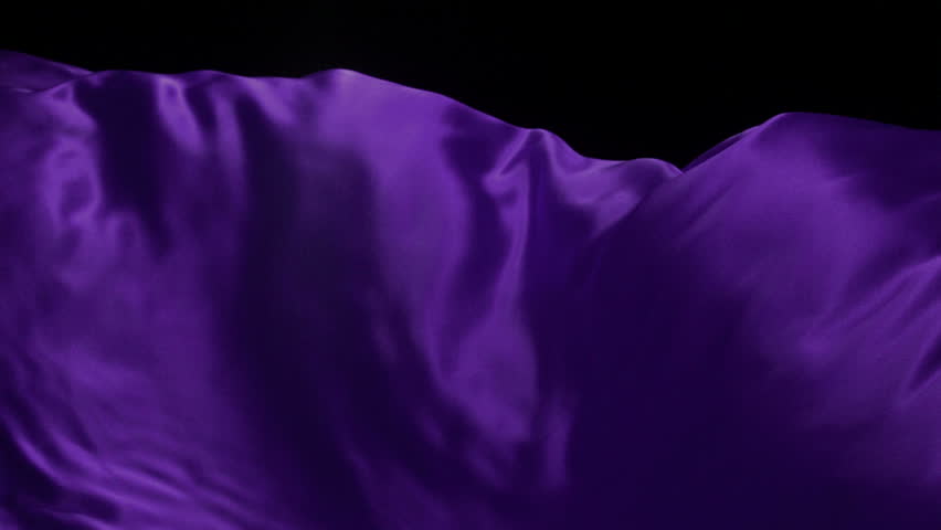Flowing purple velvet cloth