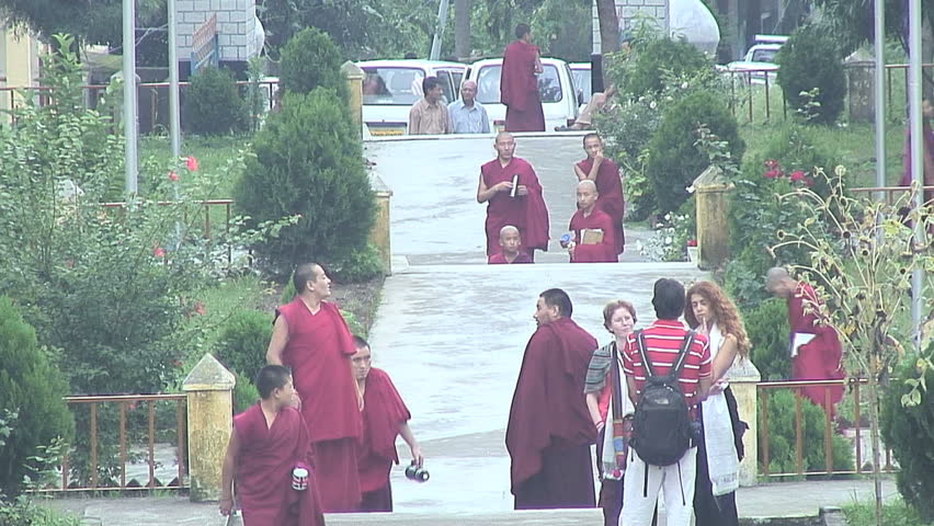 MCLEOD GANJ, INDIA - AUGUST 24, 2006: School for Tibetan Monks 