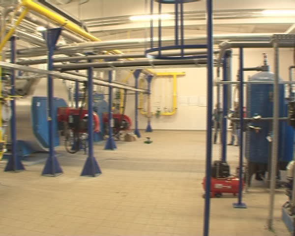 Biogas factory equipment. Environment friendly fuel production industry. 