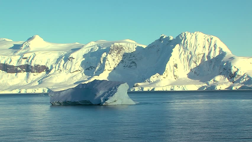 iceberg in the current in antarctica