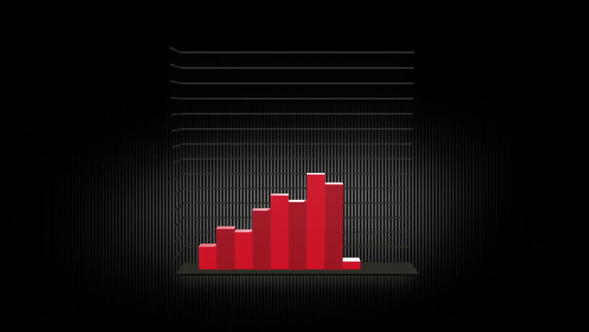 12 3D bars growing over time