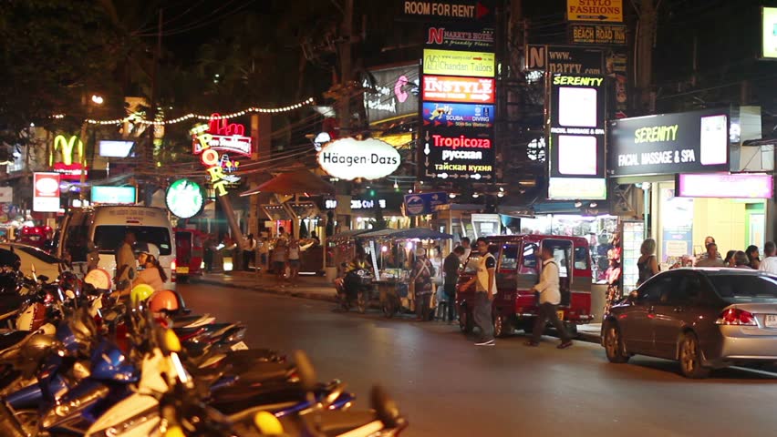 PATONG - 25 OCTOBER 2011: Massage streets and popular sex tourism centers in Phuket Thailand