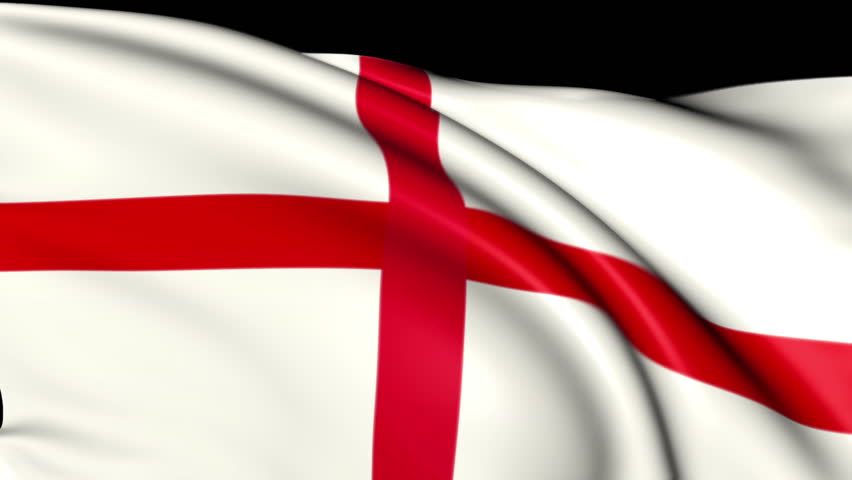 National flag of England waving in the wind - background animation for home videos, vacation movies, business presentation and DVD or Blue-ray disc menues