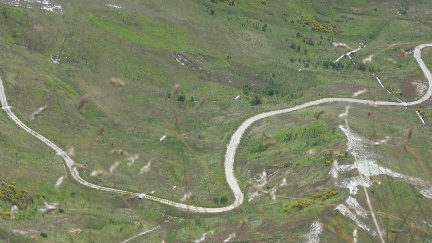 Beautiful winding road, country and farmland road
