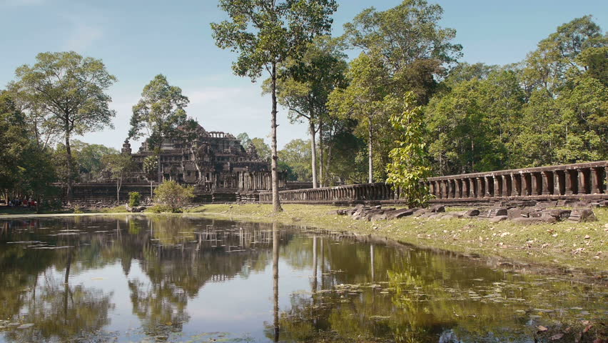 Baphuon, famous temple mountain in Angkor Thom, Cambodia, Asia. Sequence