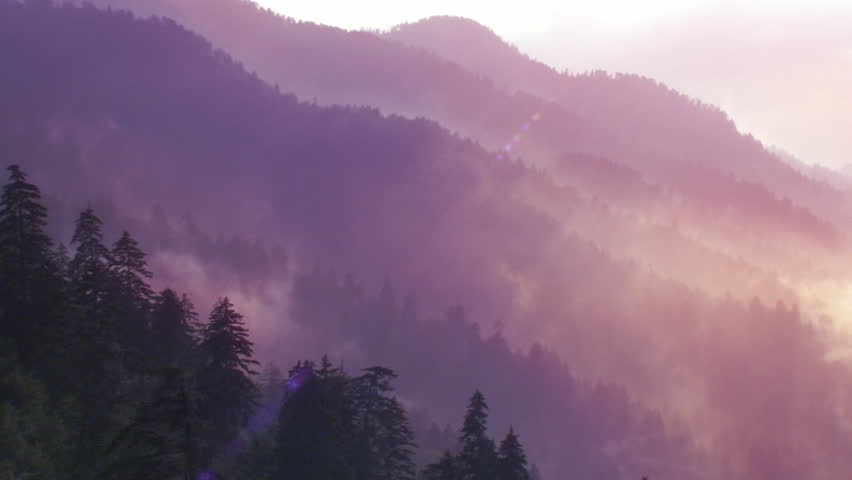 A misty morning in the Smoky Mountains
