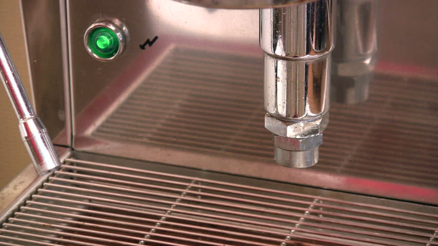 Espresso being brewed