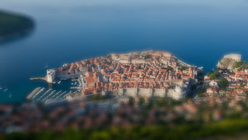 Early morning time lapse shot, Dubrovnik old city. Just before sunrise.