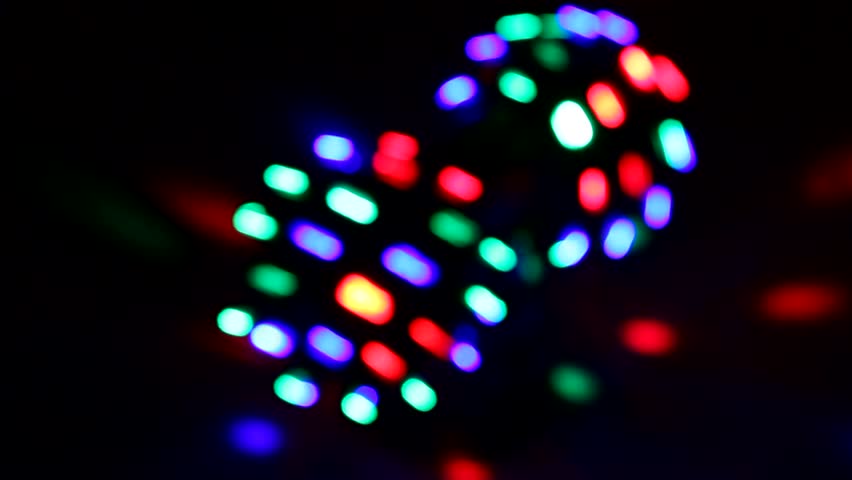 disco lights. out of focus