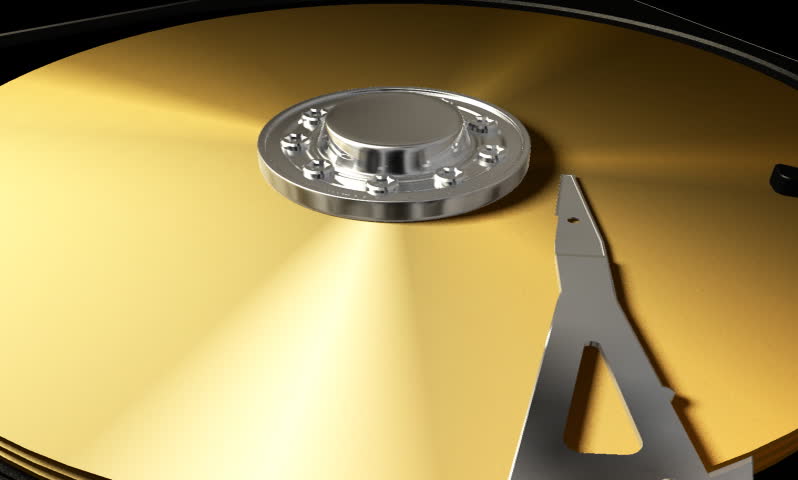 footage of compact disc reader