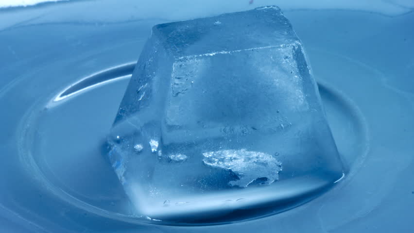 time lapse of melting of ice cube