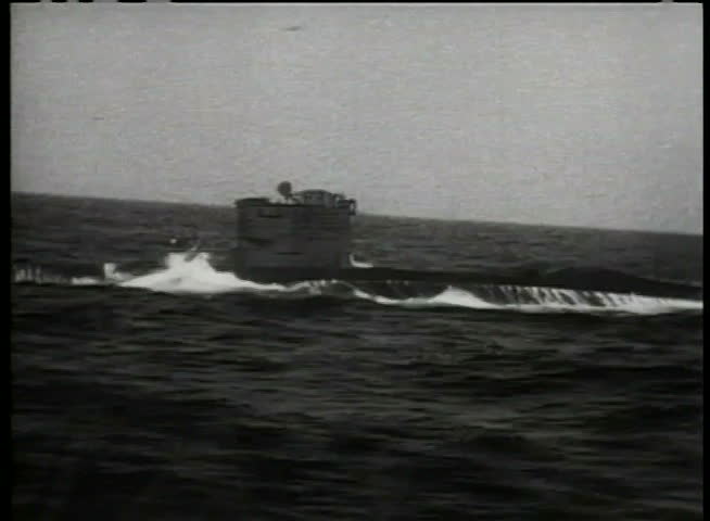 Submarine submerging