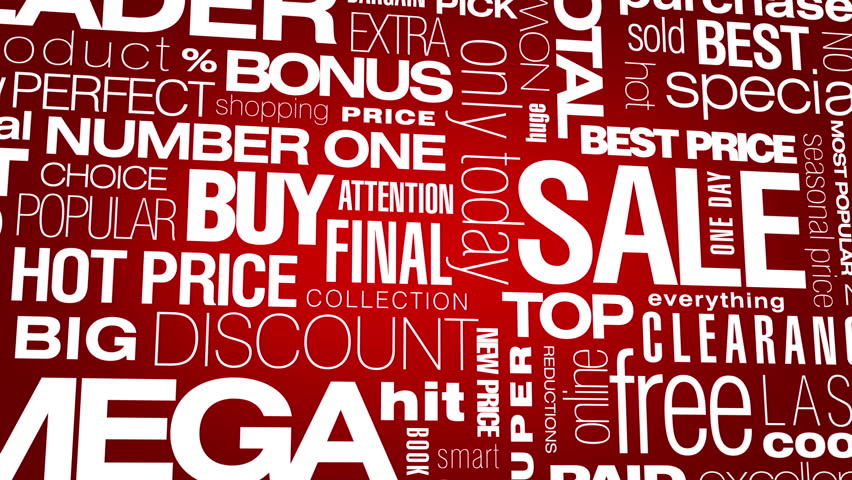 Sale words loop.