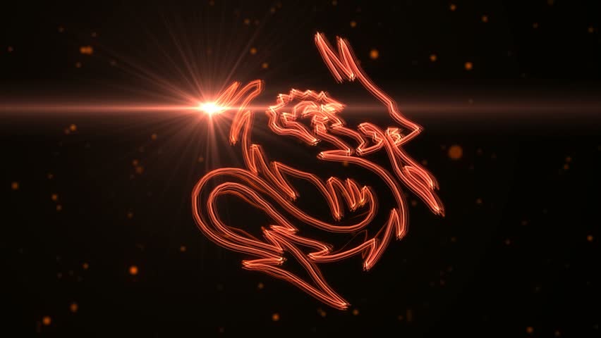 neon dragon