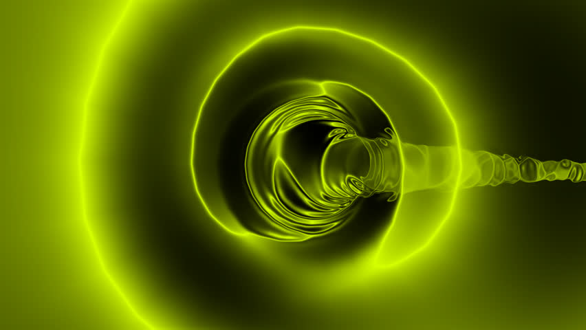 going through a distorted tunnel