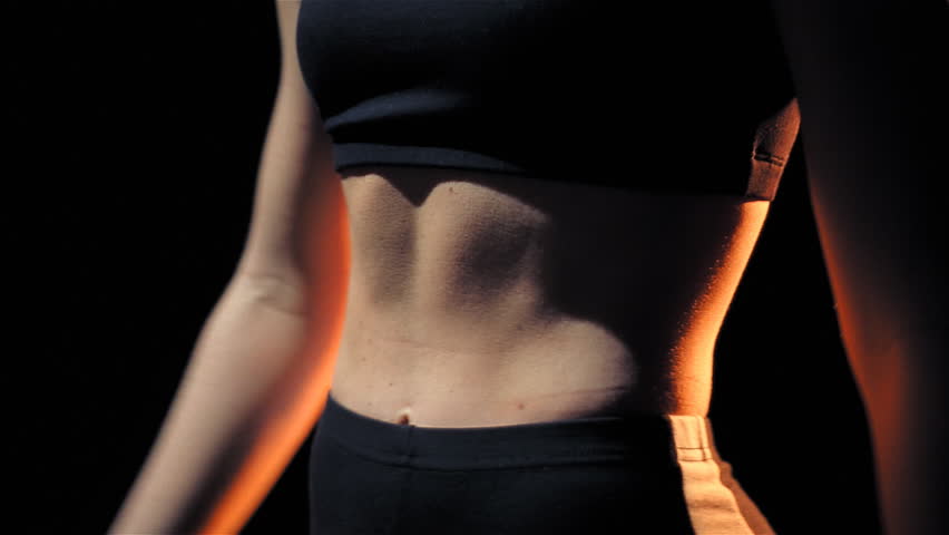 Focus on walking torso