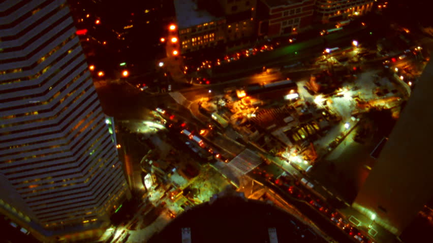 Boston, MA - CIRCA 2003 - Aerial view of downtown Boston.
