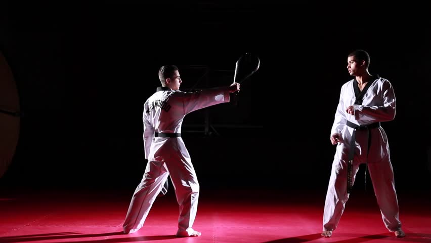 Taekwondo kicks sequence