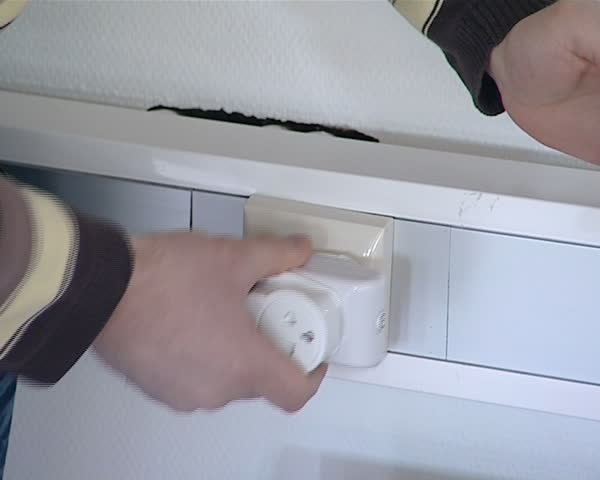 special equipment to monitor consumption of electricity plugs into socket before device.
