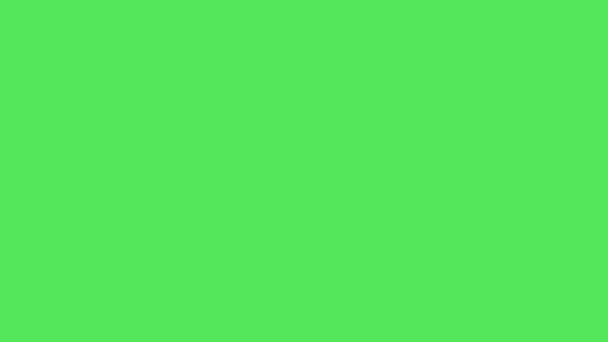 Female painting on green screen