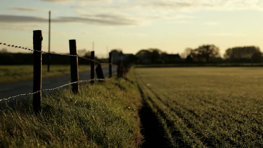 Farmers field fence, England