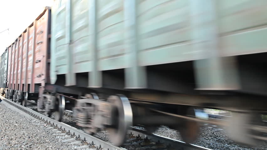 UFA, RUSSIA - MAY 16: Train transporting goods on May 16, 2012 in Ufa, Russia.
