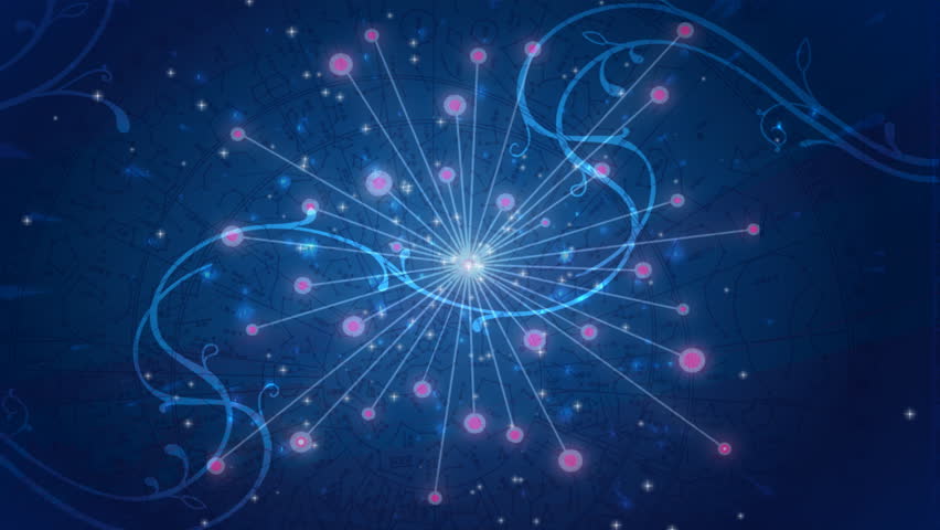 Zodiac wheel animation loop aries