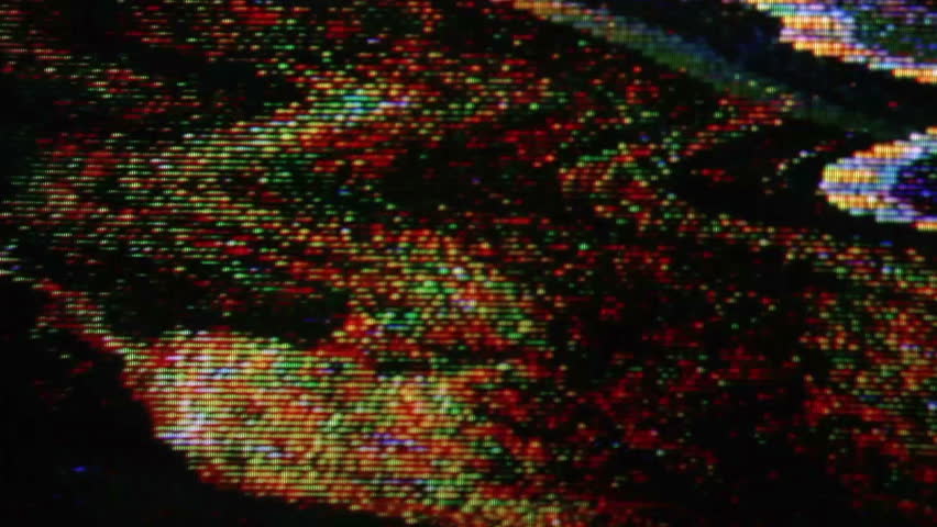 static and electronic noise captured from an old television